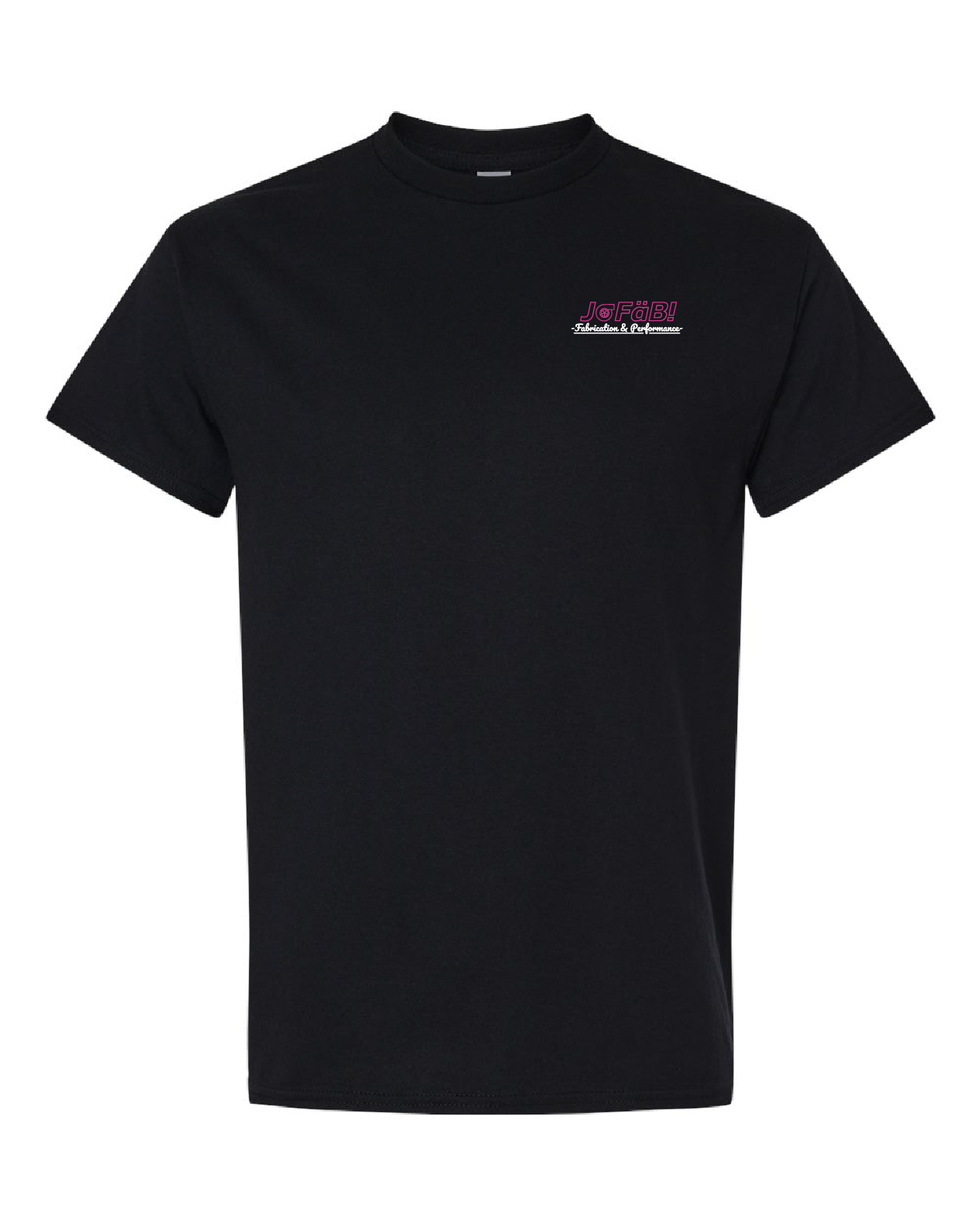 Front black t-shirt
