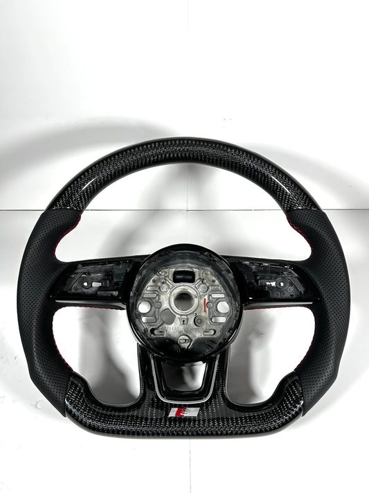 Audi A3 S3 Carbon fiber / Leather steering wheel 8Y 2020-2025